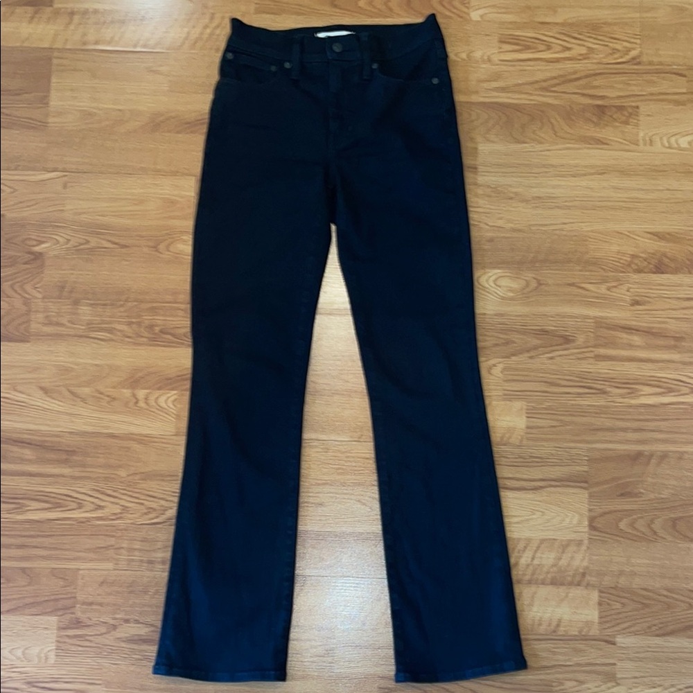 Madewell Kick Out Cropped Black Jeans - Size 24 T (Tall)